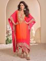 Beautiful Kaftan Set in Viscos Crepe & Organza Silk