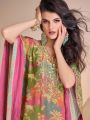 Designer Kaftan Set in Viscos Crepe & Organza Silk