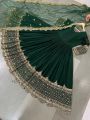 Ethnic Festive Dark Green Embroidered Anarkali Gown Suit