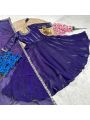 Elegant Traditional Royal Purple Kids Gown Set