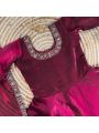 Elegant Ethnic Glamorous Wine Kids Gown Set