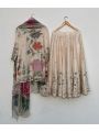 Pakistani Off White / Cream Gharara Suit