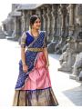 Festive Wear Royal Blue Kanchi Pattu Lehanga Choli