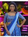 Royal Blue Embroidered Lehanga Choli