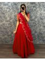 Heavy Soft Vichitra Silk Lehanga Choli