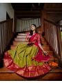 Festive Wear South-style Kanchipuram silk lehanga