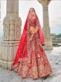 Blazing Red Bridal Lehanga Set