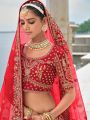 Blazing Red Bridal Lehanga Set