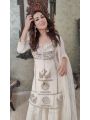 Off White Mirror Work Sharara Suit