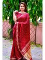 Authentic Silk Block Bandhej Saree