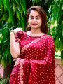 Authentic Silk Block Bandhej Saree