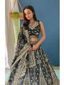 Authentic Black Jalpari Silk Lehanga Set