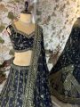Authentic Black Jalpari Silk Lehanga Set