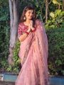 Pure Pink Organza Silk Saree