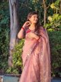 Pure Pink Organza Silk Saree