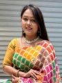 Ethnic Elegant Festive Multi-Hued Viscose Georgette Saree