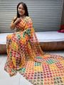 Ethnic Traditional Festive Multicolor Viscose Georgette Saree 