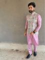 Ethnic Traditional Pink Banglore Silk Kurta Pajama Set