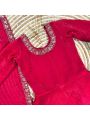 Elegant Traditional  Rani Pink  Kids Gown Set
