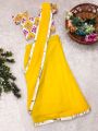 Ethnic Elegant Traditional Yellow Georgette Kids Lehanga Saree