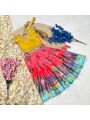 Traditional Ethnic Mustard Yellow Chinnon Kids Lehanga Choli Set