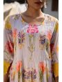 Elegant Ethnic Off White Cotton  Kurta Pant Set