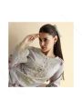 Elegant Traditional Grey Lawn Floral Embroidered Straight Suit