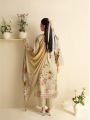 Ethnic Traditional Pastel Yellow Lawn Floral Embroidered Straight Suit