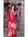 Ethnic Festive Traditional Rani Pink Muslin Silk Straight Suit