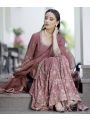 Elegant Ethnic Onion Pure Chinnon Silk Embroidered Sharara Suit