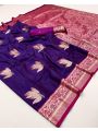 Ethnic Festive Royal Purple Paithani Silk Saree