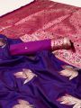 Ethnic Festive Royal Purple Paithani Silk Saree