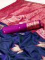 Traditional Ethnic  Festive Navy Blue Paithani Silk Saree