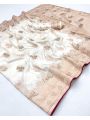 Authentic Festive Traditional Cream Art Silk Saree
