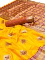 Traditional Ethnic Festive Yellow Paithani Silk Saree