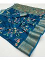 Authentic Festive Royal Blue Soft Moss Mellow Saree