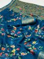 Authentic Festive Royal Blue Soft Moss Mellow Saree
