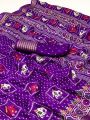 Festive Traditional Ethnic Purple Soft Moss Mellow Saree