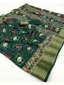 Authentic Elegant Festive Emerald Green Soft Moss Mellow Saree