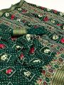 Authentic Elegant Festive Emerald Green Soft Moss Mellow Saree