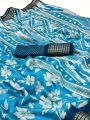 Elegant Ethnic Traditional Sky Blue Soft Moss Mellow Saree