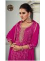 Ethnic Festive Traditional Magenta Digital Print Straight Suit