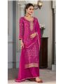 Ethnic Festive Traditional Magenta Digital Print Straight Suit