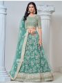 Elegant Party Wear Designer Semi-Stitched Net Lehanga Choli