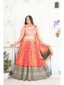 Vibrant Chinon Silk Party Wear Lehanga Choli