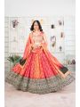 Vibrant Chinon Silk Party Wear Lehanga Choli