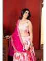 Elegant Off-White Printed Lehanga Choli