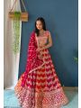 Multicolor Sequin Thread Embroidered Georgette Lehenga Set