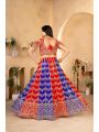 MultiColor Georgette Lehenga Choli Set