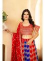 MultiColor Georgette Lehenga Choli Set